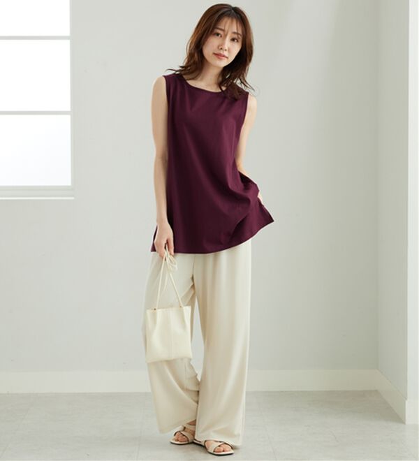 BELLUNA（ベルーナ）の「レイヤードに活躍！綿100％タンクトップ（タンクトップ・キャミソール）」｜詳細画像