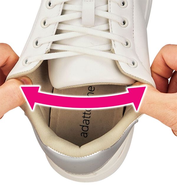 「【２足セット】サッと履けるコートタイプスニーカー（スニーカー）」｜詳細画像