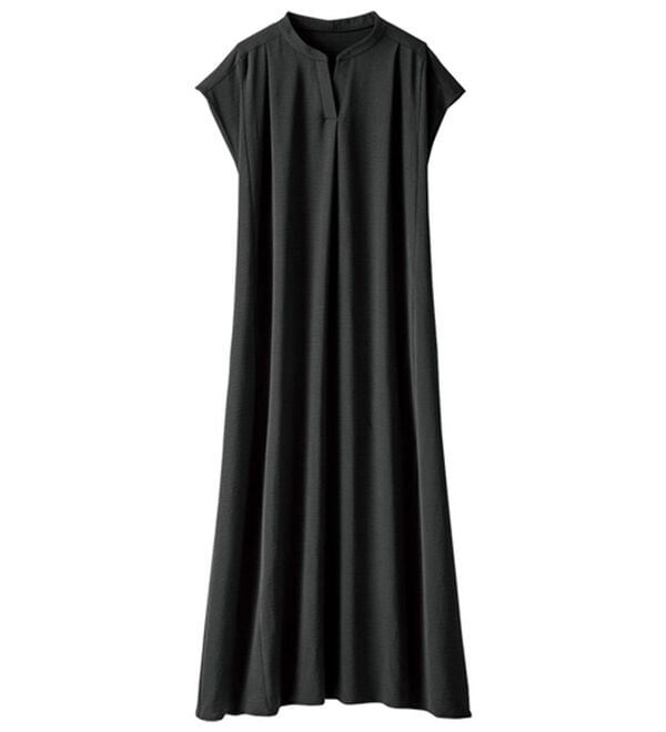 BELLUNA（ベルーナ）の「お手入れ楽々ビンテージ調素材ワンピース（その他ワンピース）」｜詳細画像