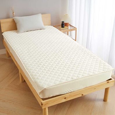 iellio（イエリオ）の「ひんやりッチ敷パッド一体型ＢＯＸシーツ＜接触冷感・抗菌防臭・時短・家事楽・ボックスシーツ・寝苦しさ対策＞（ボックスシーツ・ベッドシーツ）」