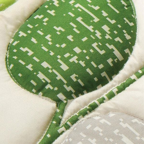 「ふっくらリーフ柄椅子カバー（チェアカバー・チェアパッド）」｜詳細画像