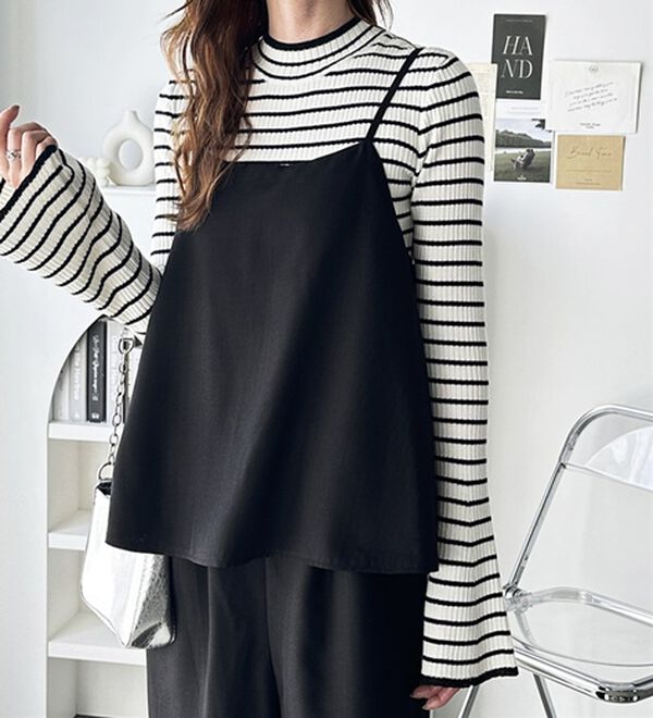 GeeRA（ジーラ）の「セットアップ風キャミソールサロペット（オールインワン）」｜詳細画像