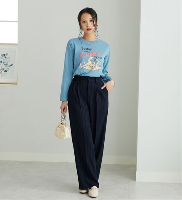 BELLUNA（ベルーナ）の「＜Ｄｉｓｎｅｙ>【プー】発砲プリント長袖Tシャツ（カットソー）」｜詳細画像