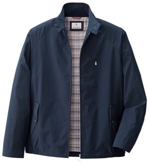 「＜ハッシュパピー＞ドッグイヤーブルゾン（メンズブルゾン）」｜ネイビ－