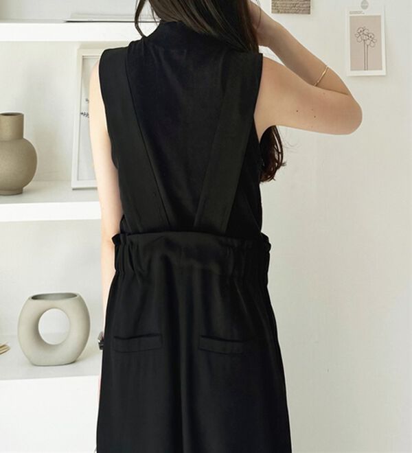 GeeRA（ジーラ）の「フロントジップハイウエストサロペット（オールインワン）」｜詳細画像