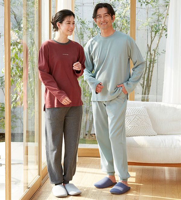 「肌に優しい綿１００％なめらかスムースパジャマ（メンズルームウェア）」｜詳細画像