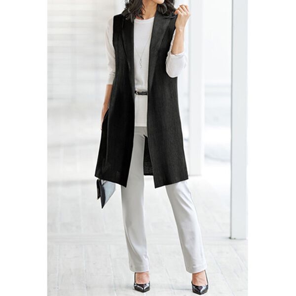 BELLUNA（ベルーナ）の「フードデザインプリーツベスト（ベスト）」｜詳細画像