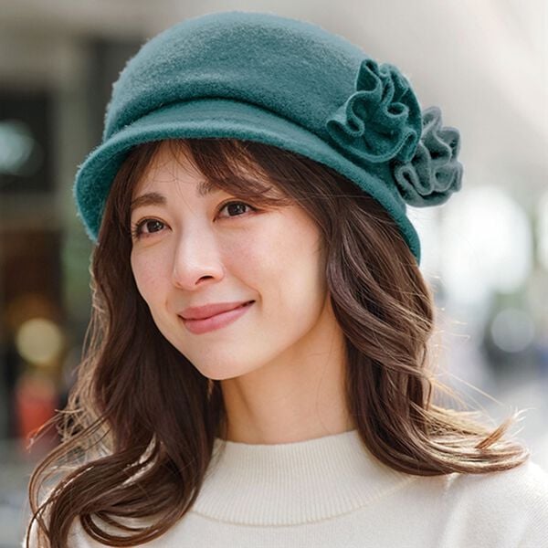 BELLUNA（ベルーナ）の「バスクウール混サイドポイントクロッシェ（帽子）」｜詳細画像