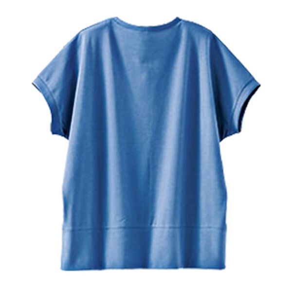 BELLUNA（ベルーナ）の「汗ジミ対策！切替デザインロゴプルオーバー（カットソー）」｜詳細画像