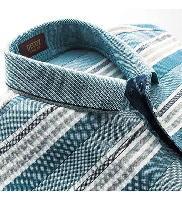 「＜デコイ＞こだわり設計！大人の夏長袖ポロシャツ（メンズポロシャツ）」｜詳細画像