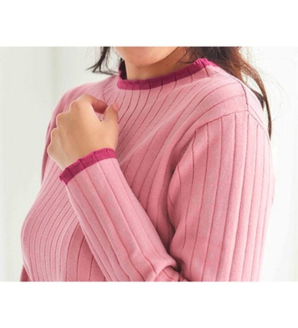 BELLUNA（ベルーナ）の「コットンミックスリブセーター（ニット・セーター）」｜詳細画像