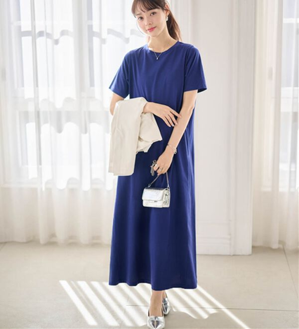 RANAN（ラナン）の「【5つの機能付】ひんやりポケット付マキシワンピース（その他ワンピース）」｜詳細画像