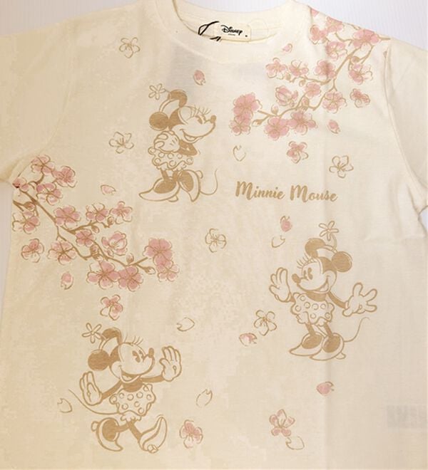 BELLUNA（ベルーナ）の「＜Disney＞【ミニー】桜柄プリントTシャツ（Tシャツ）」｜詳細画像