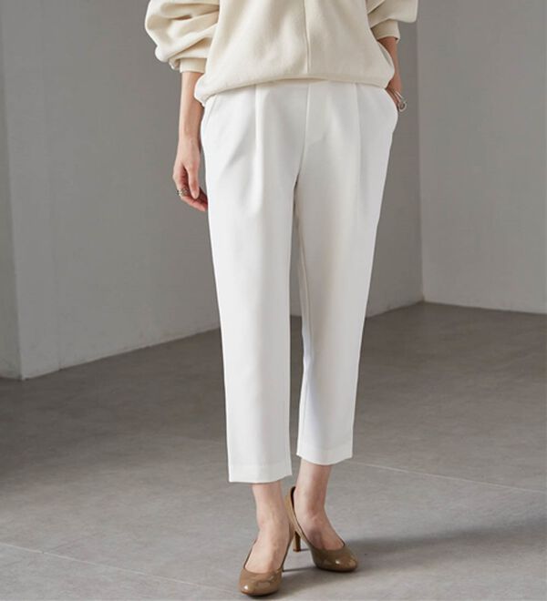 RANAN（ラナン）の「美脚シルエットクロップドパンツ（フルレングスパンツ）」｜詳細画像