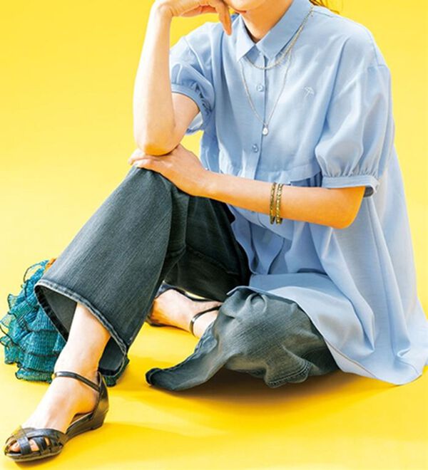 ルフラン（ルフラン）の「【ａ・Ａ・Ｐ】楊柳素材の涼やかブラウス（ブラウス）」｜詳細画像