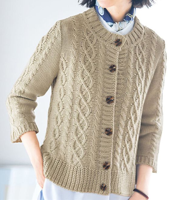 日本製＞ケーブルニットカーディガン - ベルーナ【公式】