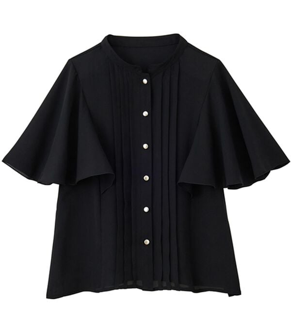 RANAN（ラナン）の「ひんやり！ピンタックフレアー袖ブラウス（ブラウス）」｜詳細画像