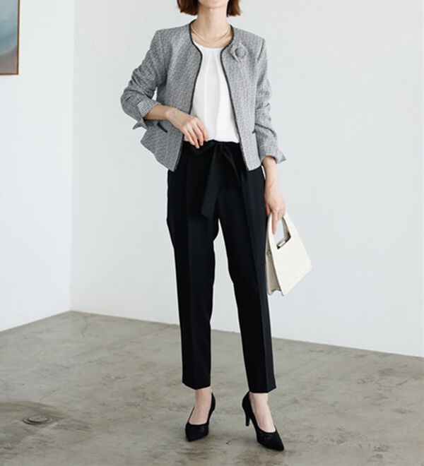 GeeRA（ジーラ）の「【入卒式/セレモニー】ツイード着回し５点セットスーツ　２ジャケット＆パンツ＆ワンピ（その他スーツ）」｜詳細画像