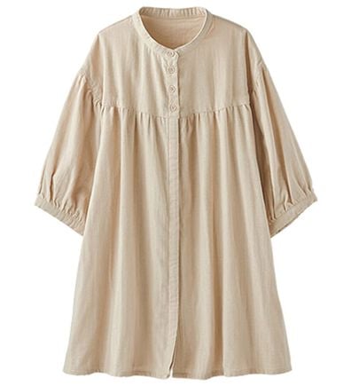 BELLUNA（ベルーナ）の「風が通り抜けるダブルガーゼチュニック（チュニック）」