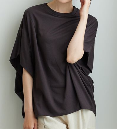 BELLUNA（ベルーナ）の「【接触冷感】二の腕隠れる！ドルマンチュニック（チュニック）」