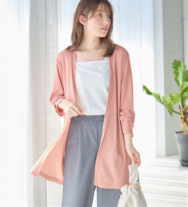 alotta（アロッタ）の「さらっと軽い！シアートッパーカーディガン（その他カーディガン）」｜詳細画像