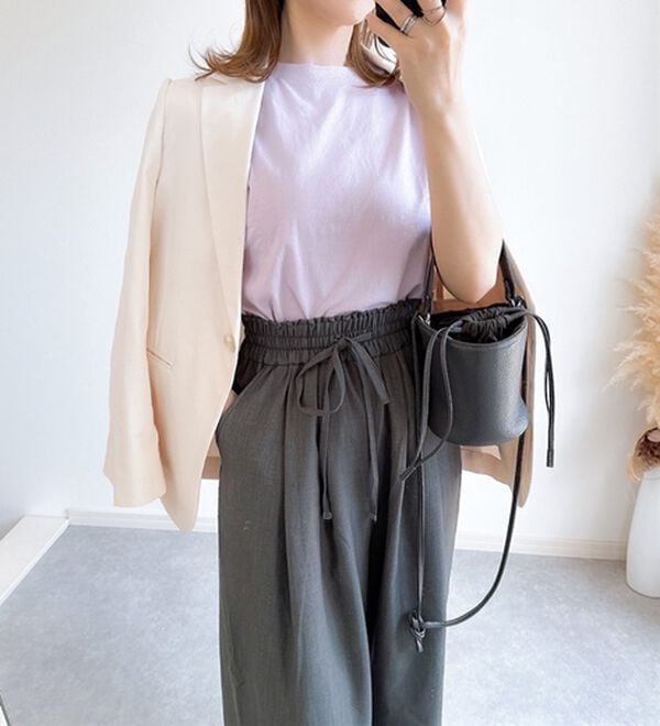 GeeRA（ジーラ）の「【体型カバー】上品なのにラクちんワイドパンツ（フルレングスパンツ）」｜詳細画像