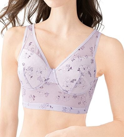 LAVIENNE（ラヴィエンヌ）の「【３色組】さらっと軽やか！ひんやり涼感お花ブラ（ブラジャー）」