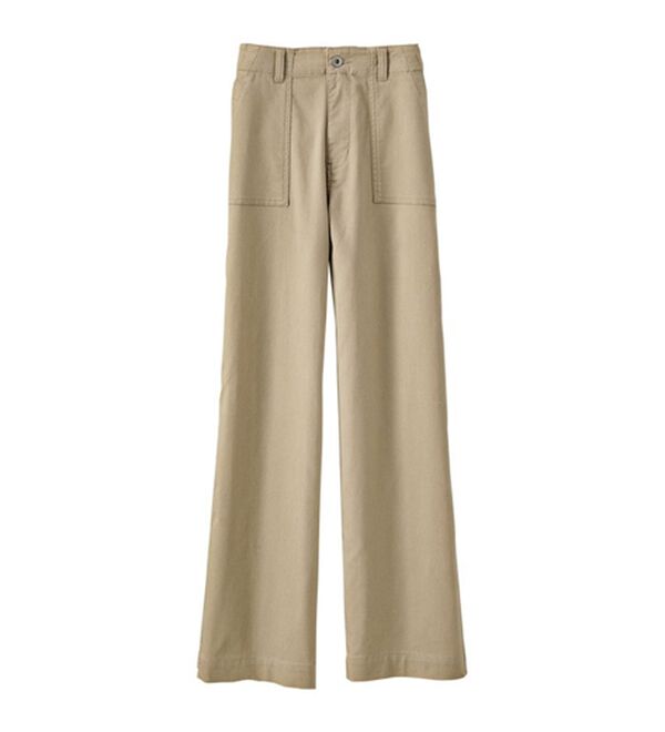 BELLUNA（ベルーナ）の「新感覚！メッシュデニムワイドパンツ（フルレングスパンツ）」｜詳細画像