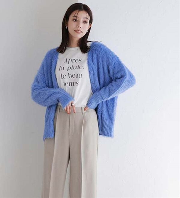 Pierrot（ピエロ）の「シャギーニットカーディガン（ニットカーディガン）」｜詳細画像