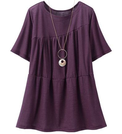 ルフラン（ルフラン）の「日本製　麻１００％艶やかチュニック（チュニック）」