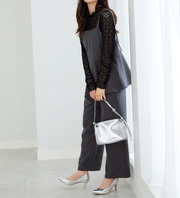 BELLUNA（ベルーナ）の「【2点セット】ウーリッシュ素材ビスチェセットアップ（セットアップ）」｜詳細画像