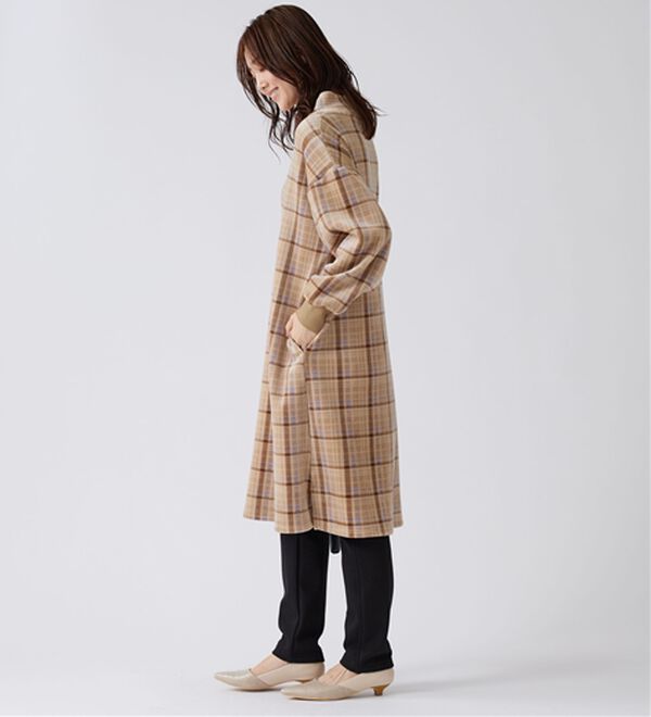 BELLUNA（ベルーナ）の「ふんわりなめらか裏ベロアワンピース（カットソーワンピース）」｜詳細画像