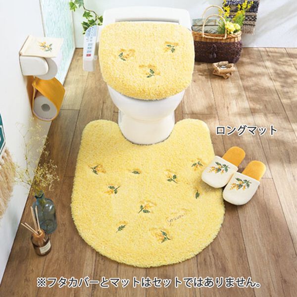 「小花刺繍がかわいいスイートトイレタリーシリーズ（トイレマット）」｜詳細画像