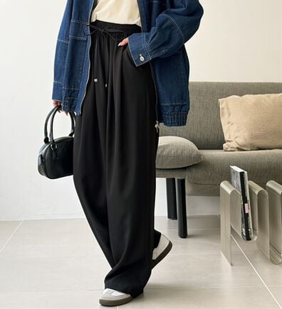 GeeRA（ジーラ）の「【体型カバー】上品なのにラクちんワイドパンツ（フルレングスパンツ）」