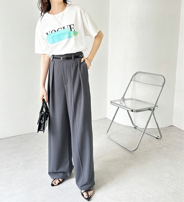 GeeRA（ジーラ）の「インタックスラックスワイドパンツ（フルレングスパンツ）」｜詳細画像