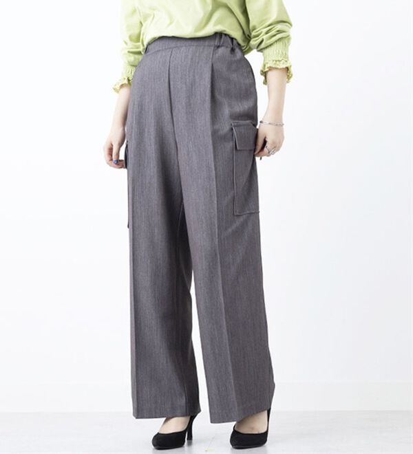 BELLUNA（ベルーナ）の「きれい見え素材ベイカーパンツ（フルレングスパンツ）」｜詳細画像