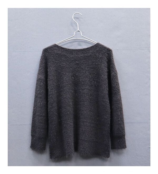 BELLUNA（ベルーナ）の「シャギーニットボートネックプルオーバー（ニット・セーター）」｜詳細画像