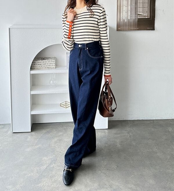 GeeRA（ジーラ）の「袖口ボタン配色ハイネックリブニット（ニット・セーター）」｜詳細画像