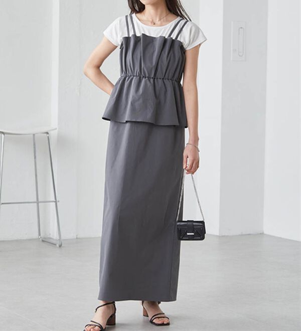 RANAN（ラナン）の「ダブルストラップドッキングワンピース（その他ワンピース）」｜詳細画像