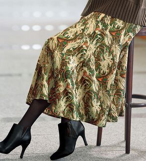 BELLUNA（ベルーナ）の「華やぎプリントフレアースカート（ロングスカート）」｜詳細画像