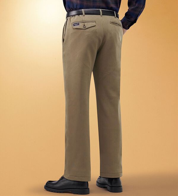 「≪ＴＶ限定★≫【３本組】＜コムルヴァン・オム＞お父さんの裏シャギー７得パンツ（メンズフルレングスパンツ）」｜詳細画像