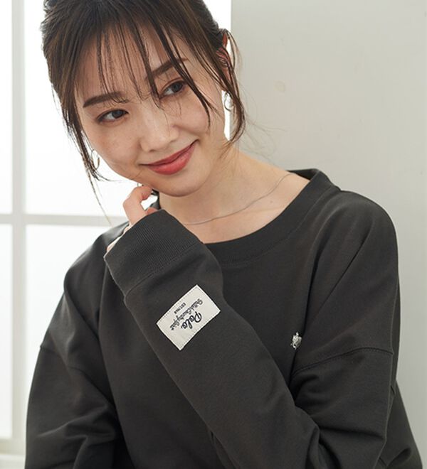 BELLUNA（ベルーナ）の「【ＰＯＬＯ　ＢＣＳ】ミニ裏毛素材ゆるトレーナー（トレーナー・スウェット）」｜詳細画像