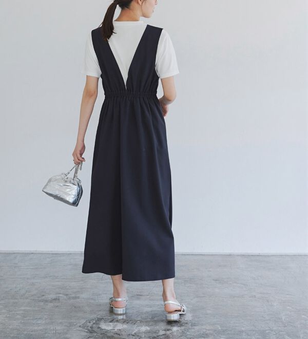 Pierrot（ピエロ）の「ウエストマークジャンパースカート（ジャンパースカート）」｜詳細画像