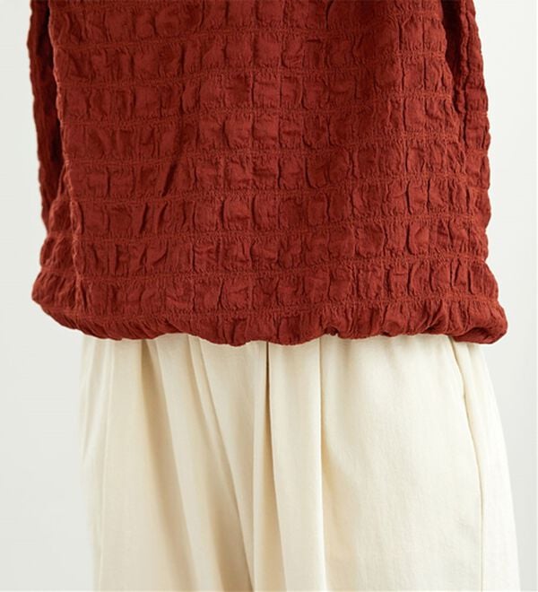 BELLUNA（ベルーナ）の「ポコポコ素材裾ドロストプルオーバー（カットソー）」｜詳細画像