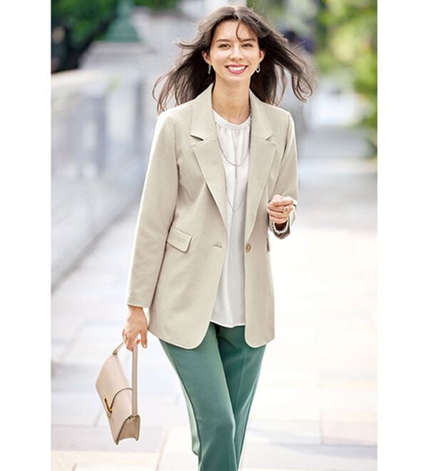 BELLUNA（ベルーナ）の「＜楽スタフィット＞テーラードジャケット（テーラードジャケット）」｜詳細画像