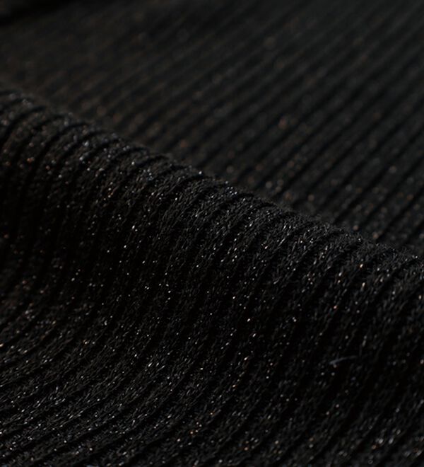 BELLUNA（ベルーナ）の「ラメ調リブ素材ペプラムカーディガン（ニットカーディガン）」｜詳細画像