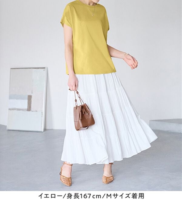 Viola e Viola（ヴィオラ エ ヴィオラ）の「脱普通！すっきり見え大人の上品Ｔシャツ（Tシャツ）」｜詳細画像