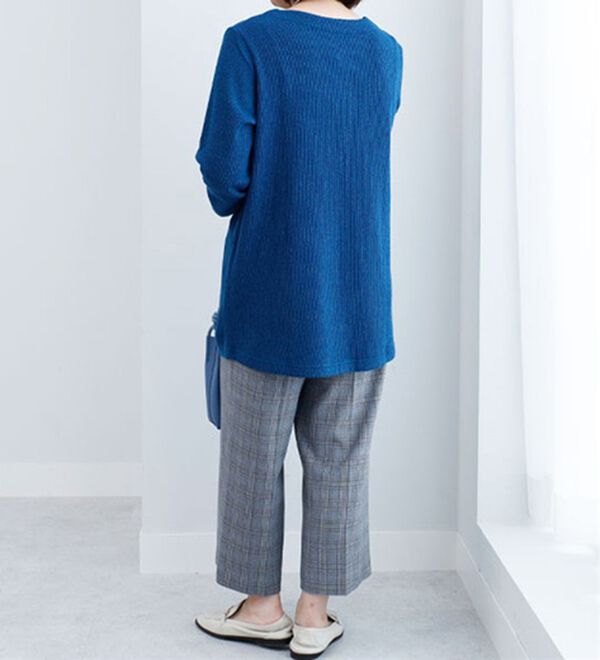 BELLUNA（ベルーナ）の「ふんわり杢調素材切替チュニック（チュニック）」｜詳細画像