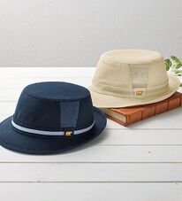 「＜ゴールデンベア＞麻入スラブハット（メンズ帽子）」