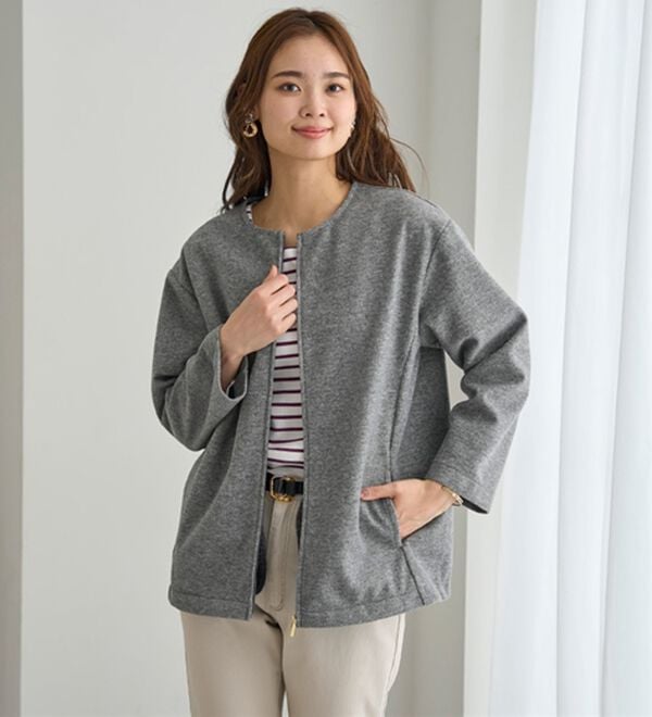 BELLUNA（ベルーナ）の「ウーリッシュ素材ゆったりジャケット（その他ジャケット）」｜詳細画像